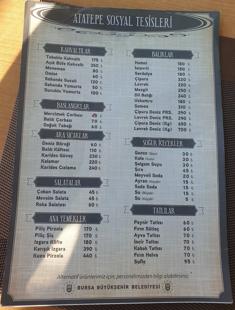 Menu Büyükşehir Gemlik Atatepe Sosyal Tesisi-9